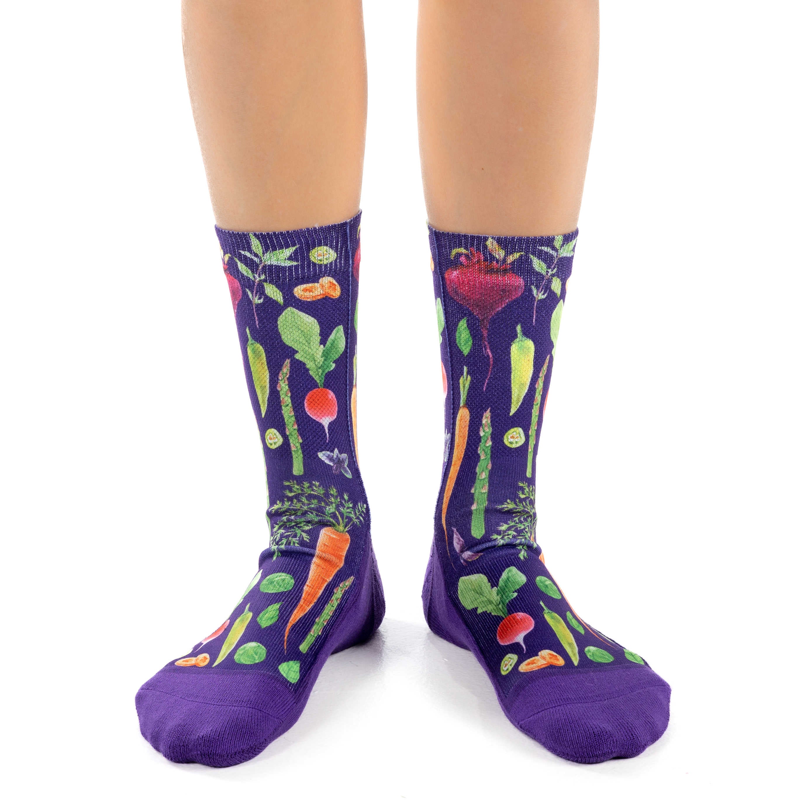 Women's Veggies, Purple Socks