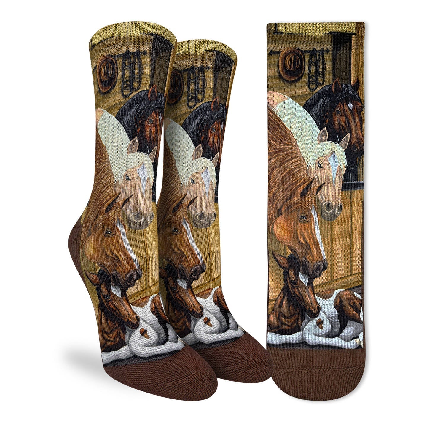 Women's Horses in a Stable Socks