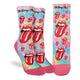 Women's The Rolling Stones, Red Hot Lips Tie-Dye Socks