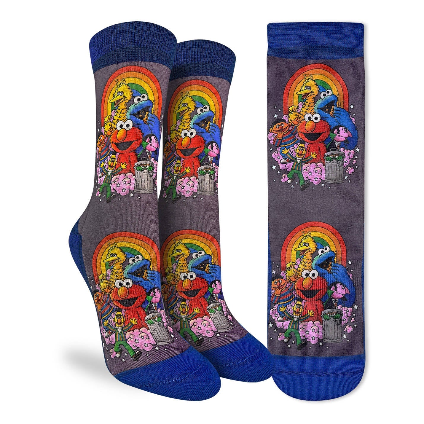 Women's Sesame Street, Characters and Rainbows Socks