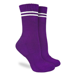Women's Athletic Socks, Grape Purple