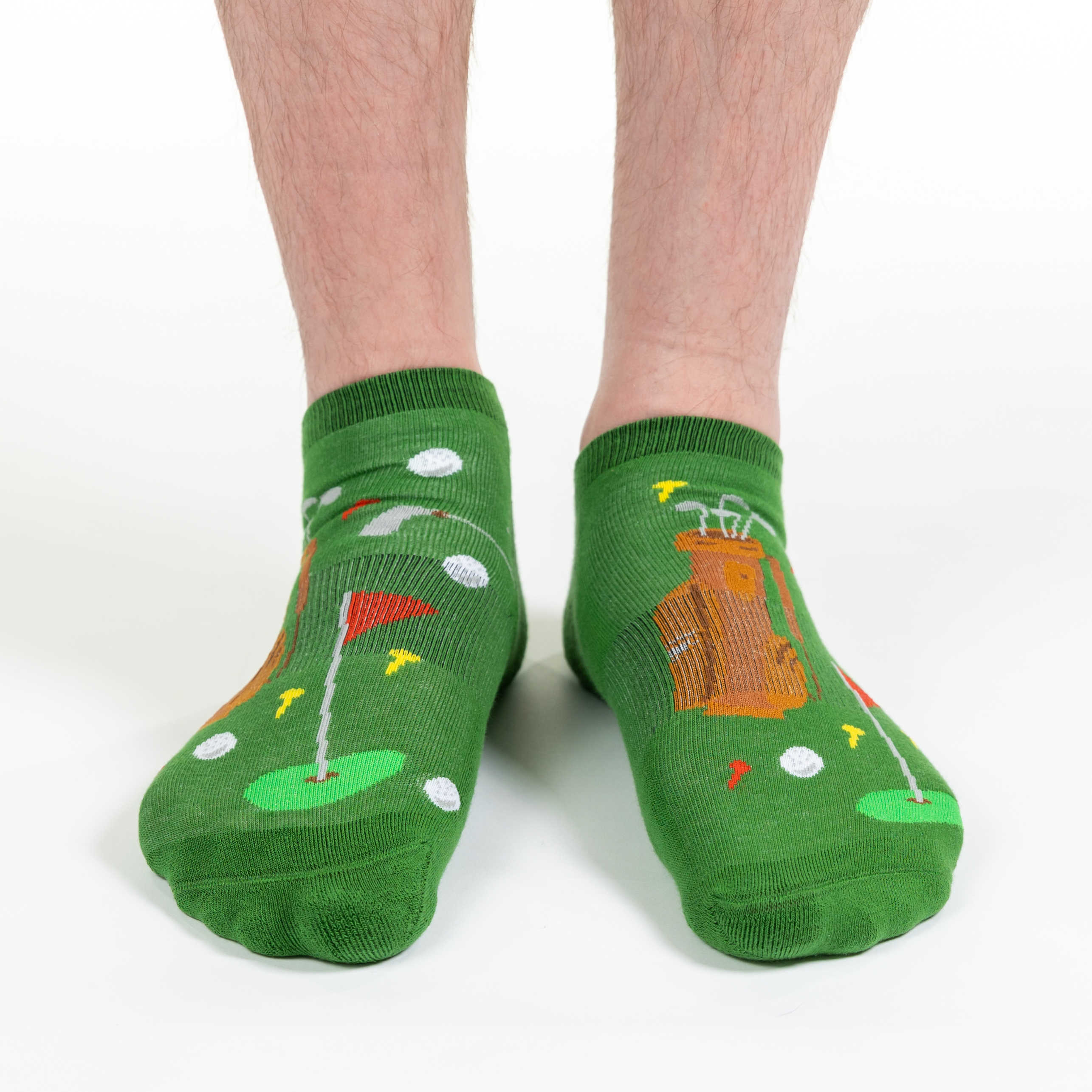 Men's Golf Green Ankle Socks