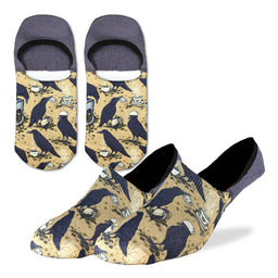 Men's Coffee Crow No Show Socks