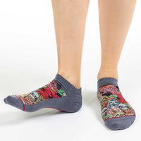 Women's Floral Sloths Ankle Socks
