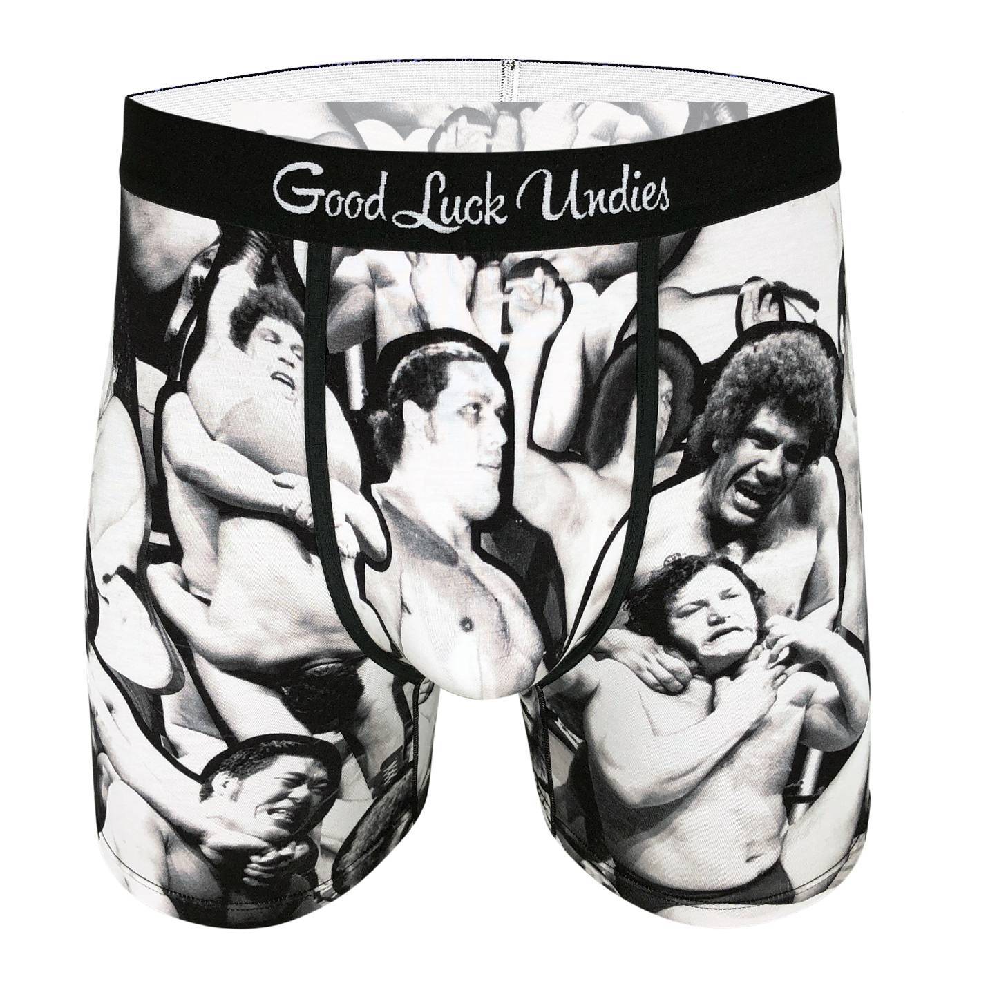 Men's Andre The Giant Wrestling Collage Underwear