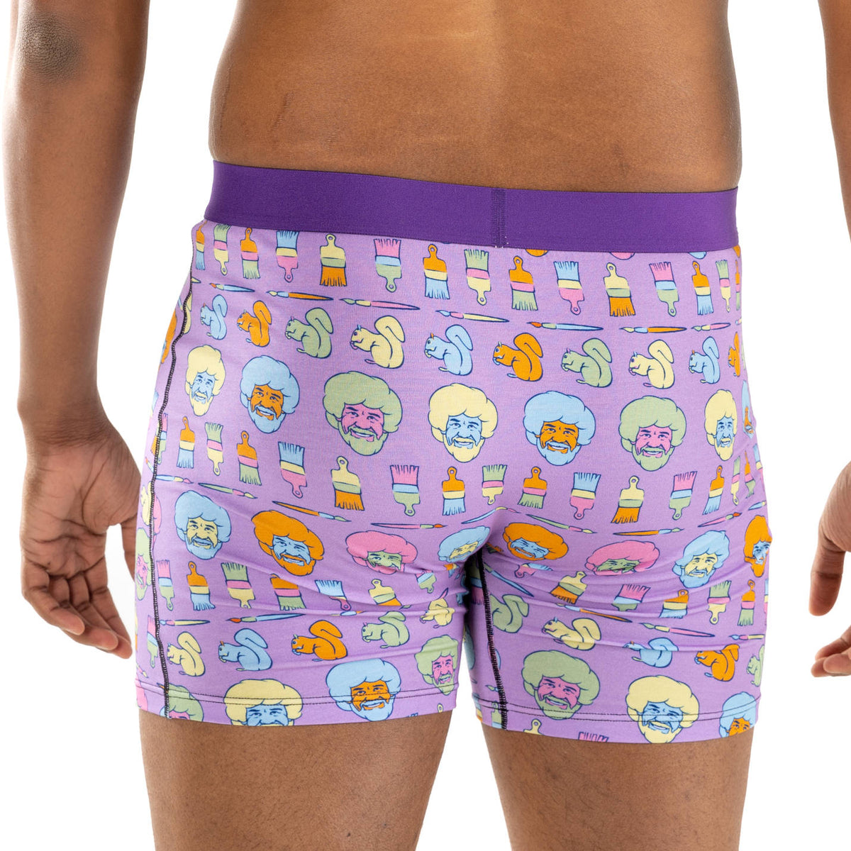Men's Bob Ross, Happy Colors Underwear
