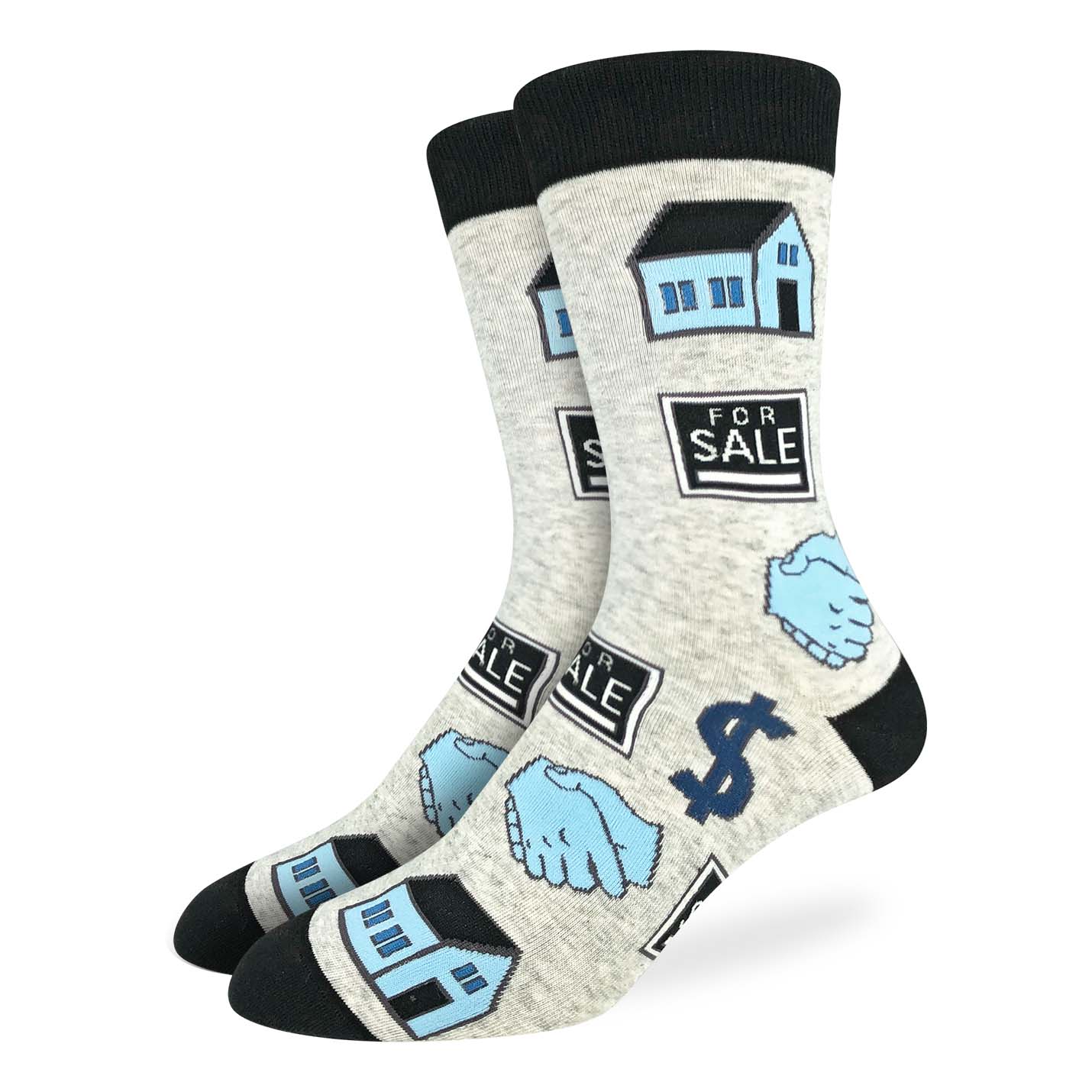 Men's Real Estate, Gray Socks